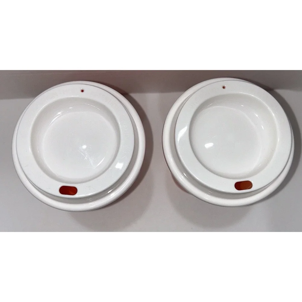 Starbucks Christmas Holiday Pink‎ Orange Hot Cold Plastic Coffee Cup 16 oz.